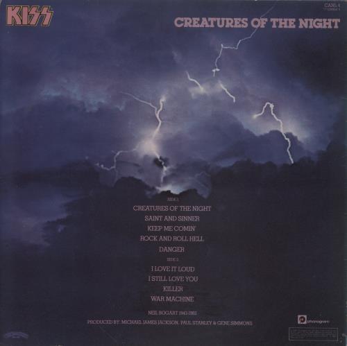 KISS Creatures of the Night レコード Vtg 1985 KISS Album CREATURES OF THE NIGHT Vinyl w Inner NO